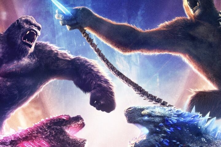 Godzilla x Kong film poster.